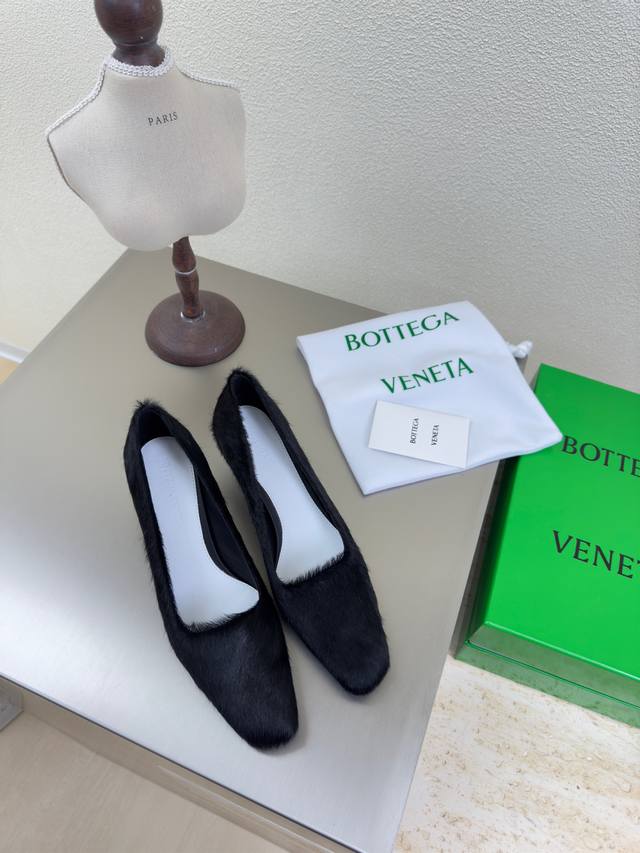 Original Replica Horsehair Shoes Bottega Venet* Heel Height 4.5Cm Benchmarking A