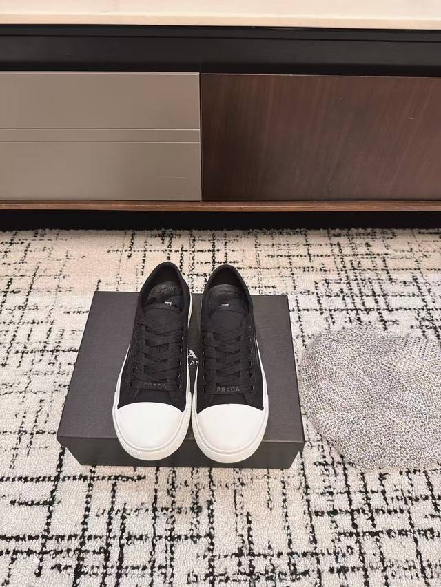 Purchasing Level Prada Prada 25Ss Autumn And Winter Thick-Soled Sneakers Canvas