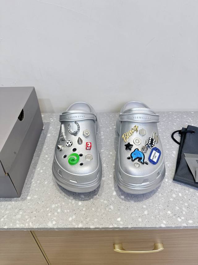 balenciaga X Crocs Co-Branded Couple's 25Ss Spring And Summer New Thick-Soled