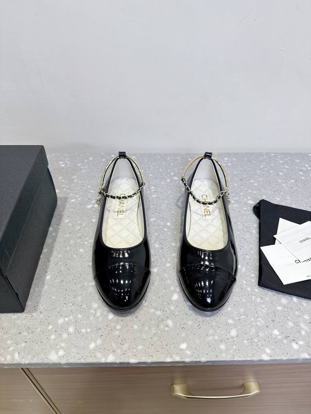 chanel Chanel 25Ss New Spring And Summer Chain Ballet Shoes Single Shoes The