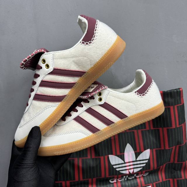 Stock In Stock Notitle Xadidas Originals Samba Horse Hair Training Shoes Non-Sli