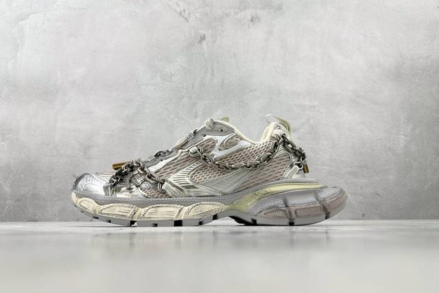 Purchasing Version Balenciaga Paris Family 3Xl Gray Silver Childlike Heart Lock