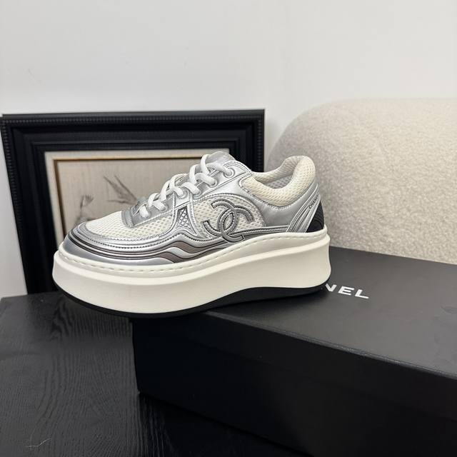 chanel Chanel Xiaoxiang 2025 Spring Vacation Sports Shoes Thick-Soled Revised