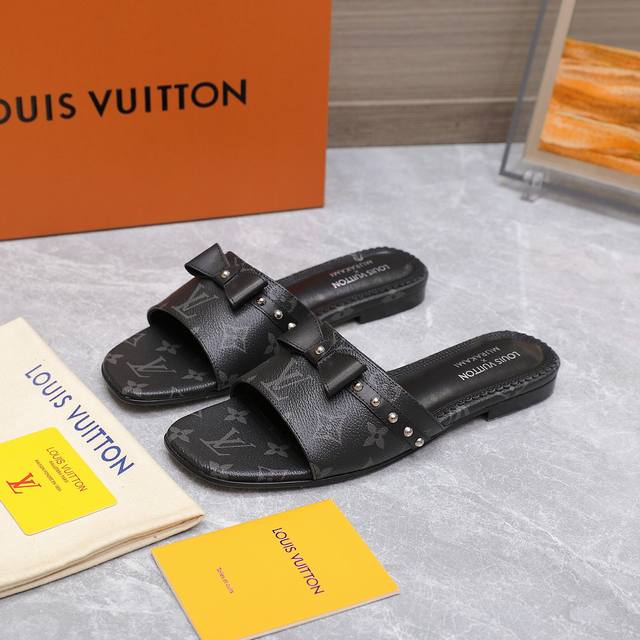 Top Version Lv New Slippers Original Mold Bottom Flower Lv Louis Vuitton 22 2025