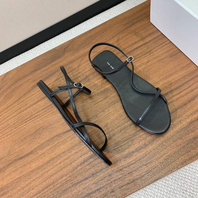 The Row One-Strap Wrap-Around Sandals With A Strong Sense Of Design And Simple A