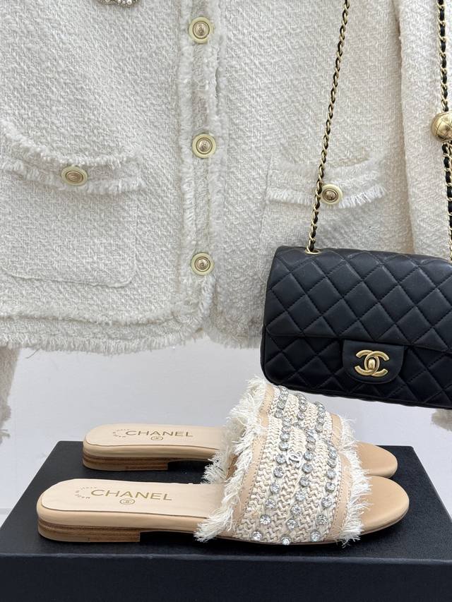 Factory Price Chane* Chanel 25C New Spring And Summer Product Rhinestone Double