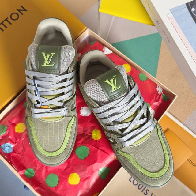 Top Version Men's Lv Tarine Louis Vuitton L Couple's Casual Sports Shoes Skatebo