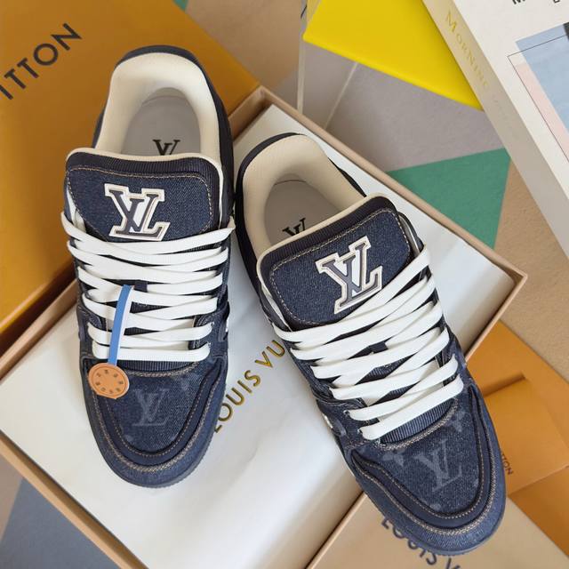 Top Version Couple Model Lv Louis Vuitton L's Trainer Series Couple Model Casual