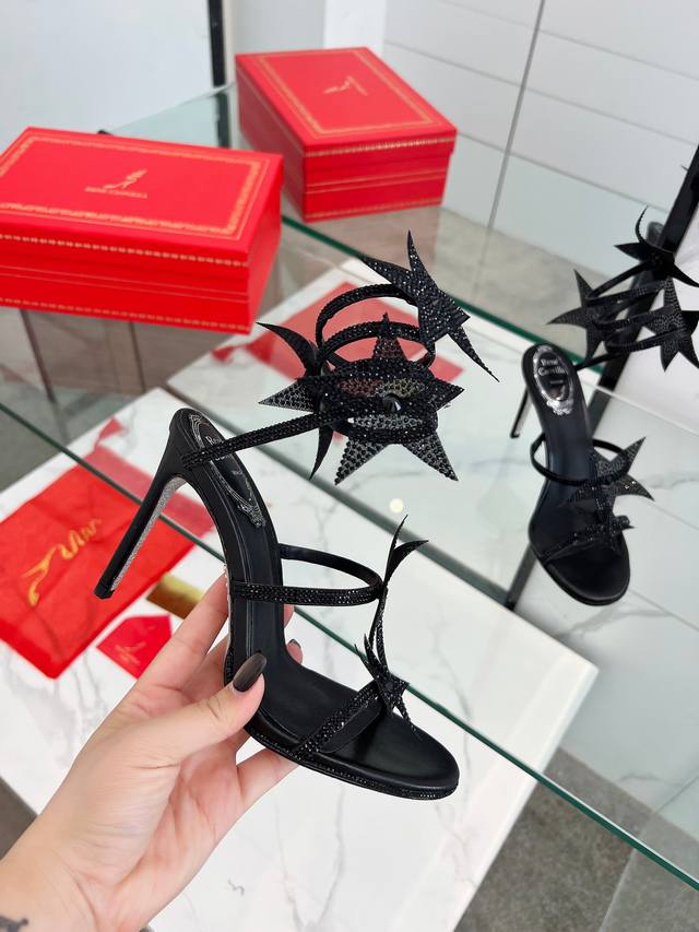 Top Version R C Latest Rc Margot Series Fairy Snake Strap Crystal High Heels Wom
