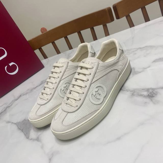 Men's 10 Gucci Gucci Couple's Dexun Shoes With Contrasting Colors, Full Of Three