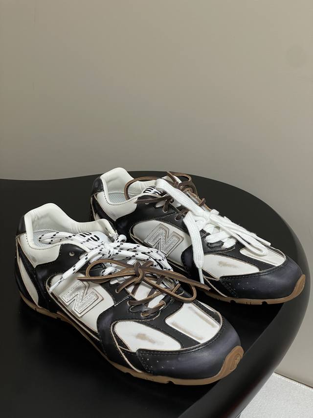 miumiu X New Balance 530 Nb Joint Catwalk Model 2025 Latest Color Matching Sl