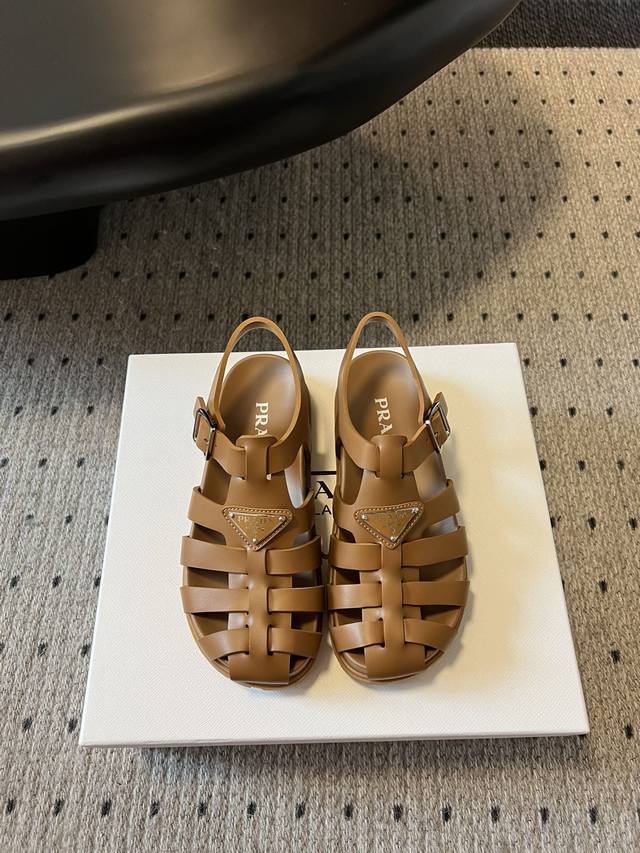 prad* Prada 24 Roman Sandals A Must-Have For Fashionable People, So Good-Look