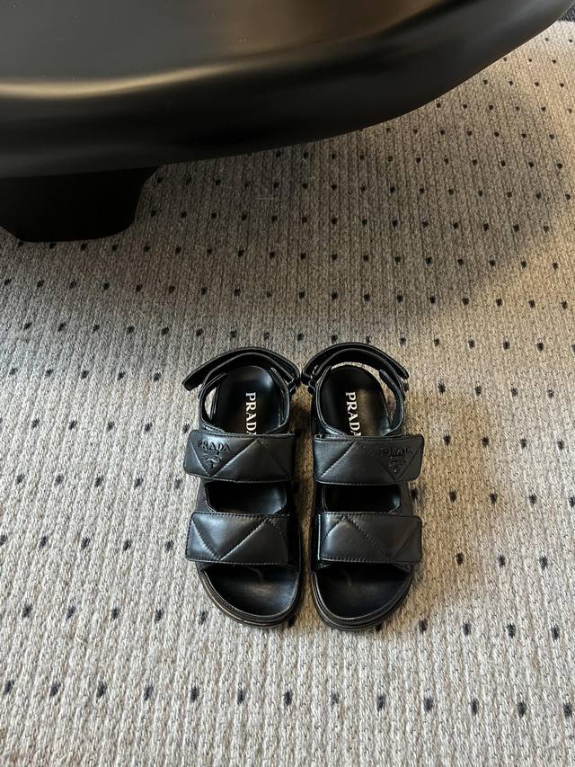 prad* 24 Summer Velcro Sandals An Indispensable Summer Sandal From Prada. Thi