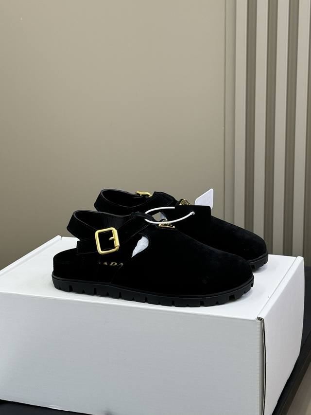 Top Quality Prada Ss25 Birkenstock Suede Raffia Weave P Home 25 Spring And Summe