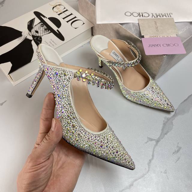 jimmy Choo Bing 65 Diamond High Heels 35-40 41 42 43 Custom