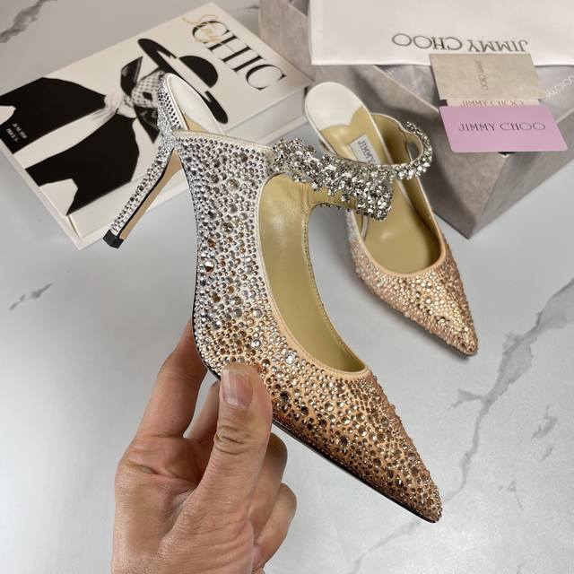 jimmy Choo Bing 65 Diamond Black High Heels 35-40 41 42 43 Custom