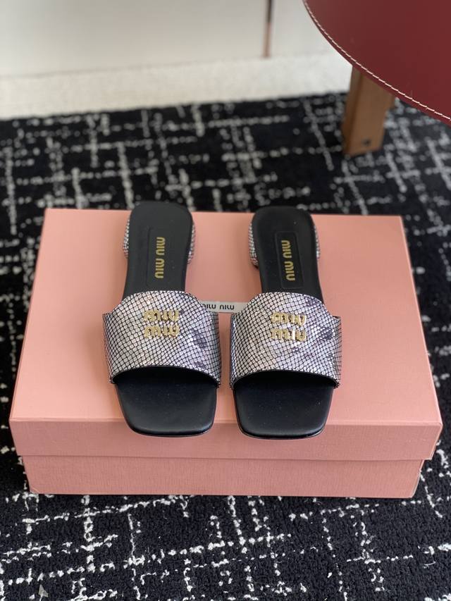 Purchasing Agent Level Miu Miu 25Ss Latest Summer Flat Slippers We've Prepared A