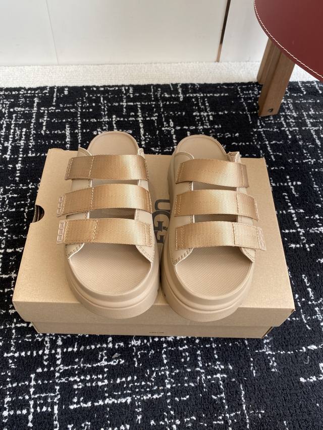 Dongguan Purchasing Level Ugg 25Ss Thick-Soled Slippers With Adjustable Upper St
