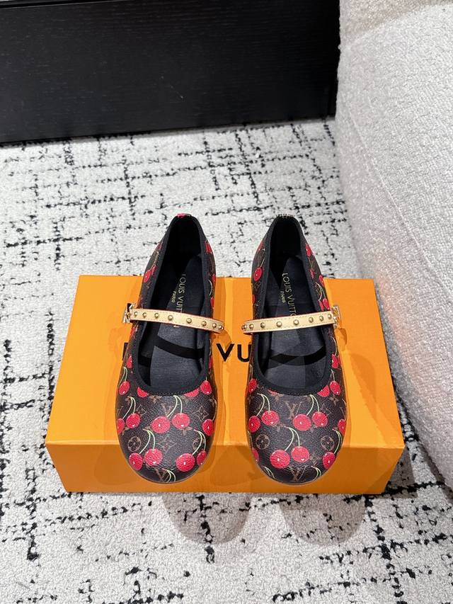 louisvuitton 25 Summer Limited Edition Cherry Style Mary Jane Shoes The Lates