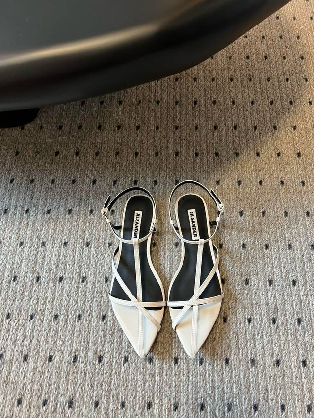 jil Sande* 25Ss Spring And Summer New Cross-Strap Sandals The Representative