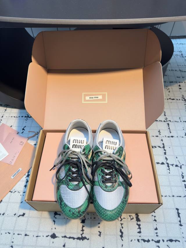 Purchasing Level Miu Miu 25Ss New Spring And Summer Catwalk Miumiu Dexun Casual