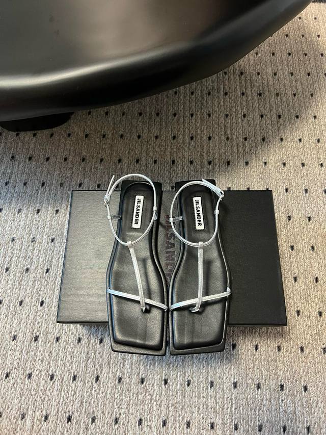 jil Sander's Early Spring Hit Thin-Strap Sandals . This One Is Absolutely Ama
