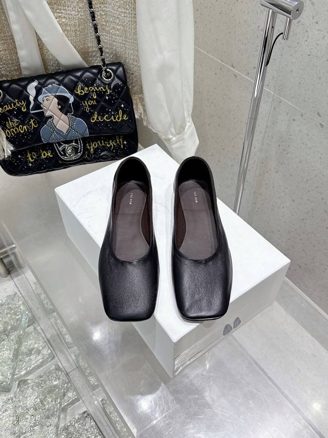 the Row Niche Fashion Brand 25 Early Spring New Ballet Shoes Single Shoes Sup