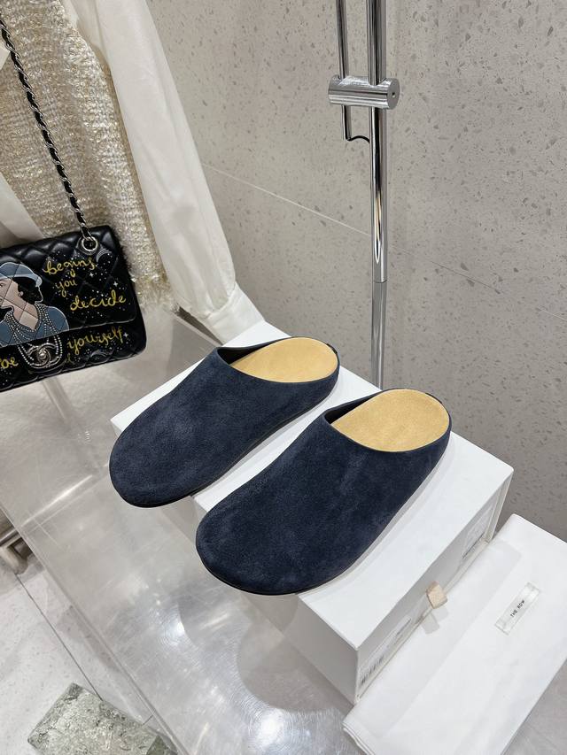 Top Version Therow New Style Closure Slippers Half-Slip Birkenstock Imported Cow