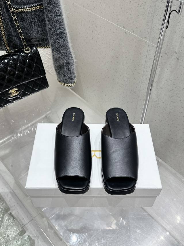 therow Niche Fashion Brand 25Ss New Spring And Summer Platform Thick-Soled Fi