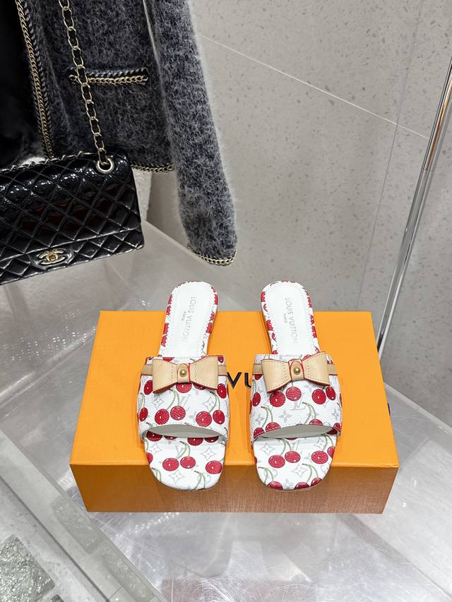 louisvuitton 25 Spring And Summer New Bow-Knot Heeled Sandals It Is Hard Not