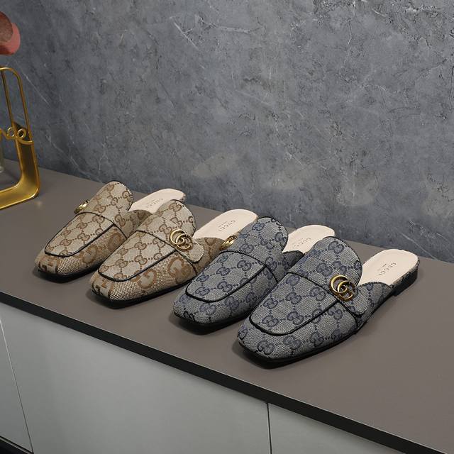 Gucci New Slippers Official Website Synchronization Surface Gucci Special Gg Bri