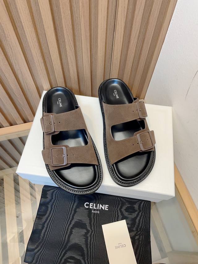 celine Celine 2025 Spring And Summer New Half Slippers This Season's Celine M