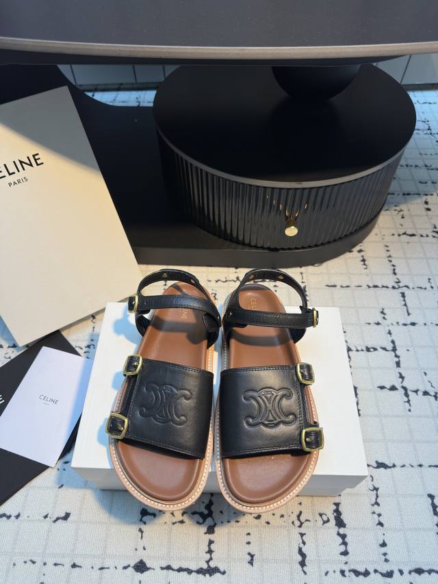 celine Celine's New Retro Roman Sandals Are The Latest Hit Beach Sandals. The