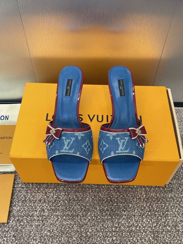 louis Vuitton 2025 Spring And Summer New Cat Heel Butterfly Frozen Color Wome