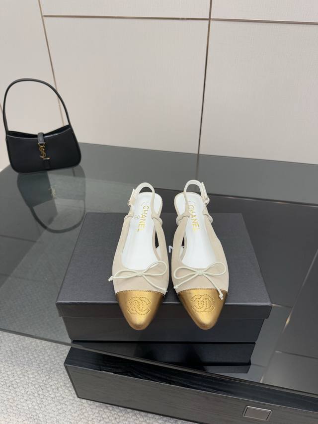Factory Price Chane* Chanel 25C Early Spring New Product Bow High-Heeled Sandals