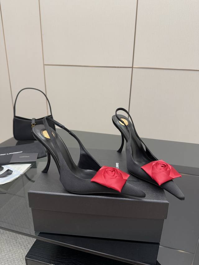 Saint Laurent Flower Beautiful High Heels 25 Spring Models Who Can Resist Ysl Hi