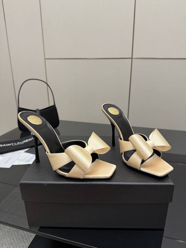Top Version Sain*Laurent2025 New Spring And Summer Series High-Heeled Sandals. H