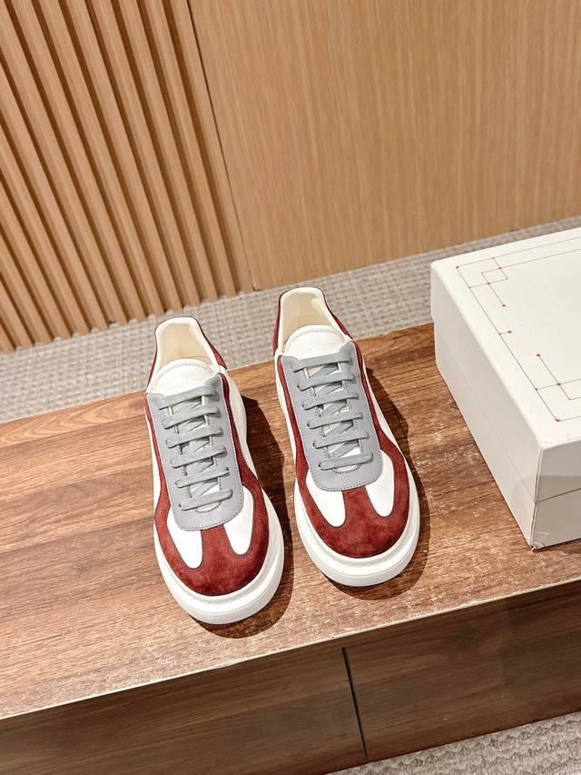 Men +10 Dexun Burgundy# Mcqueen Is Undoubtedly The Classic King Of White Shoes T
