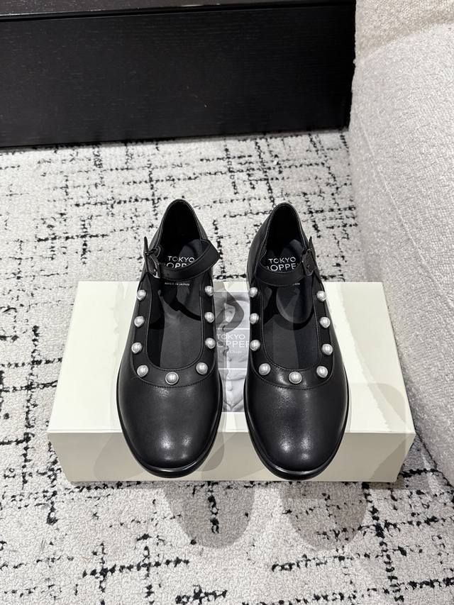 tokyo Bopper Niche Fashion Brand 25 Spring And Summer New Pearl Mary Jane Lea