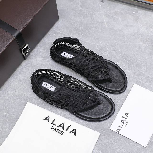 Exclusive Top Version Niche Alaia 2025Vs Summer Sandals Series Retro Flip-Flops