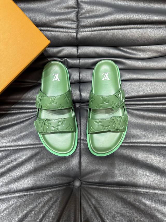 louis Vuitton Louis Vuitton High-End Luxury Slippers 1:1 High-End Quality Lei