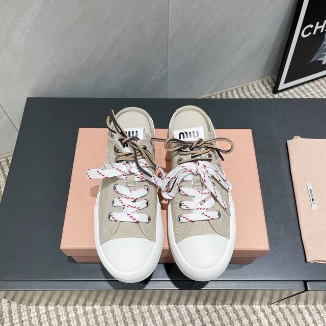 Factory Exclusive Top Version Miu Miu 2025Vs New Casual Shoe Series Round-Toe Ca