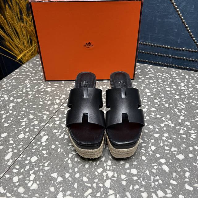 hermes Hermes Hemp Rope Sole Classic Series Fashionable And Versatile Super C