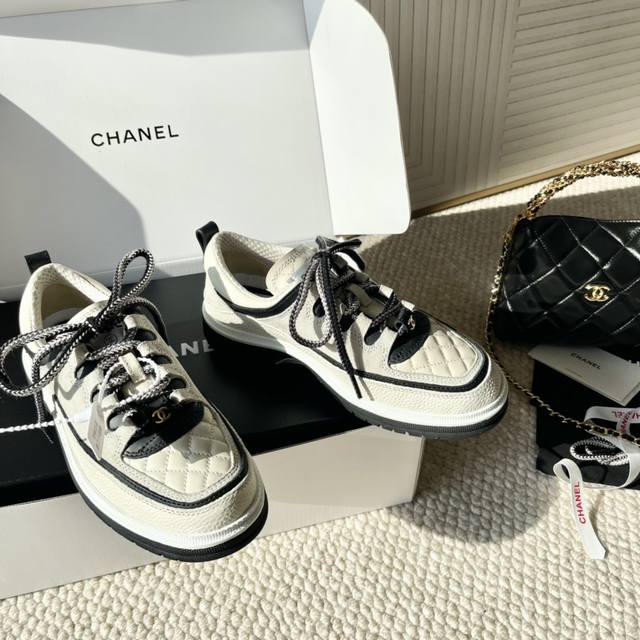 chanel Xiaoxiangjia 24Th New Panda Sports Casual Shoes Regular Size: 35-41