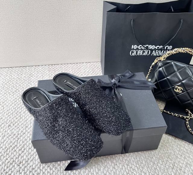 Giorgio Armani X 10 Corso Como 25 Years Giorgio Armani Joint Model Mule Slippers