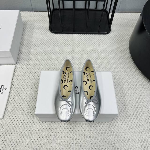 Factory High Version Marine Serre X Repetto Joint Ballet Shoes Single Shoe Serie