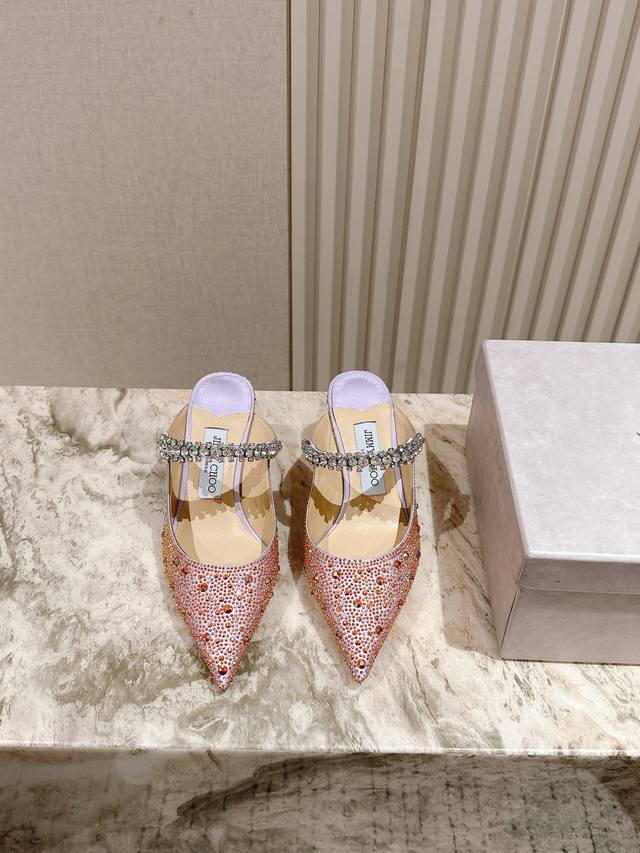 Counter New Goddess Rhinestone Chain High Heels Series Many Celebrities Wear The
