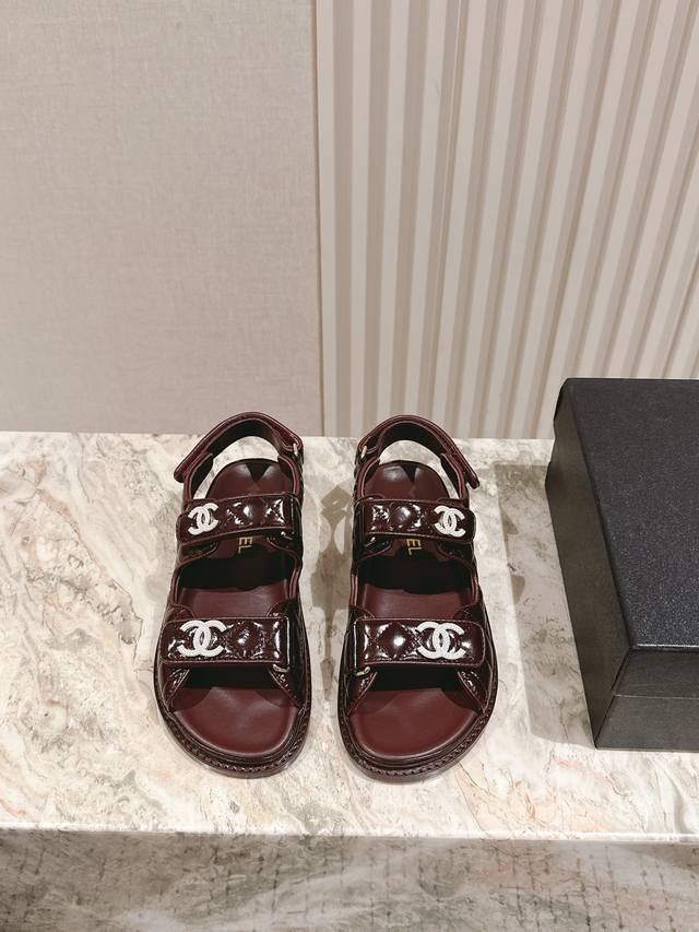 Sandals * 225 Chanel Summer New Counter Synchronized Beach Sandals Macaron Color
