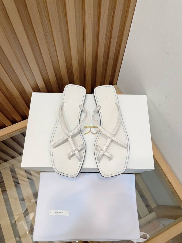 the Row 25 Spring And Summer New Cross-Strap Flip-Flops This Pair Is Simply T