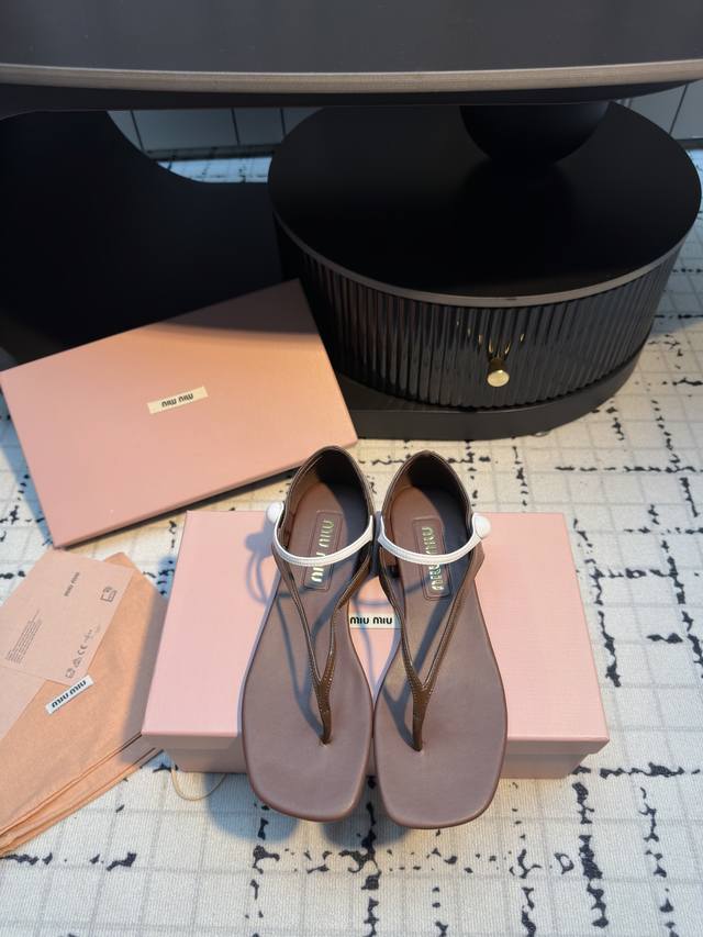 Purchasing Level Miu Mi* 25Ss Spring And Summer New Catwalk Miumiu Mary Jane Fli